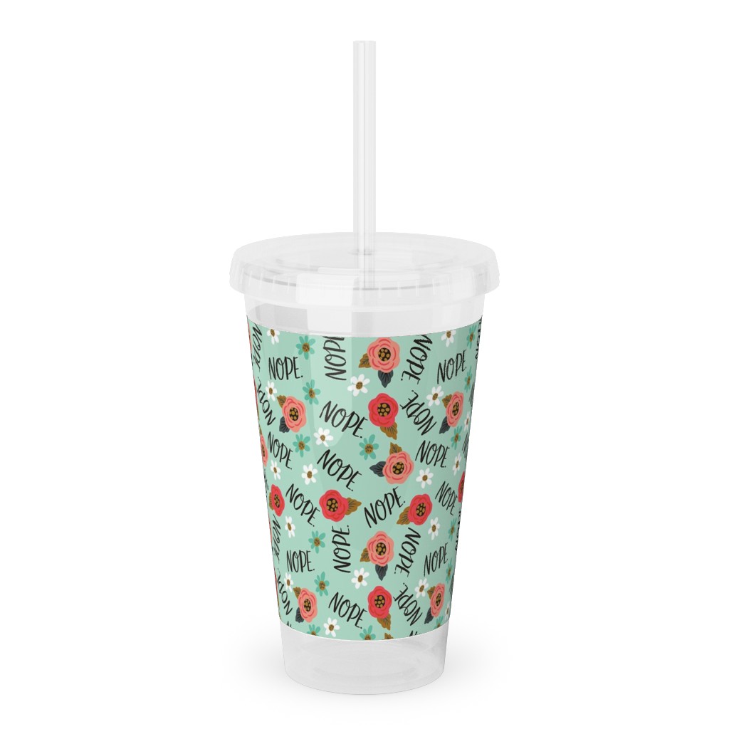 Upload Your Own Design Acrylic Tumbler with Straw by Shutterfly