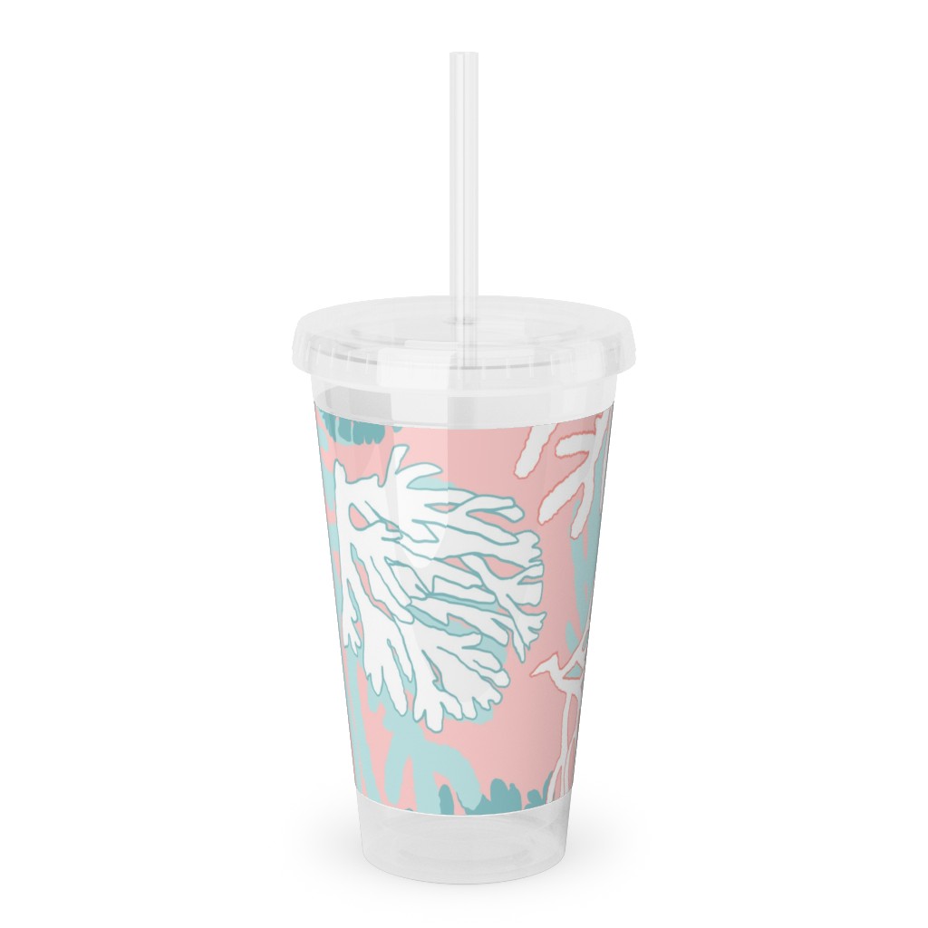 STARBUCKS Coral Glass Tumbler  Starbucks accessories, Starbucks, Glass  tumbler