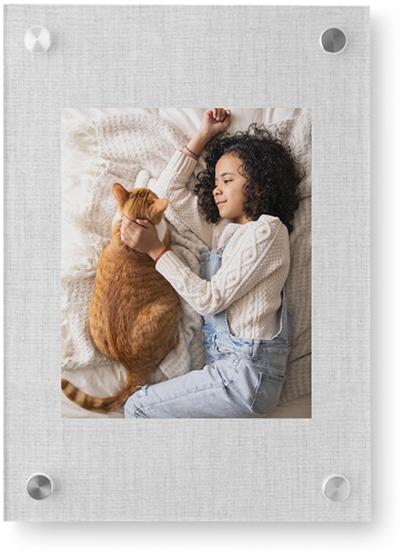 Full Frame One Wall Art, Single piece, Acrylic, 10x14, White, white