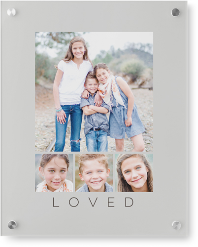 Four Real Wall Art, Single piece, Acrylic, 16x20, Gray, silver lining