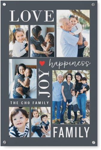 Happiness Is Wall Art, Single piece, Acrylic, 24x36, Gray