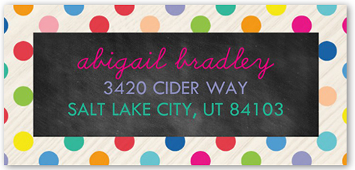 Party Banner Address Label