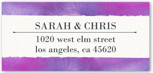 Romantic Wonder Address Label, Purple, Matte, Purple