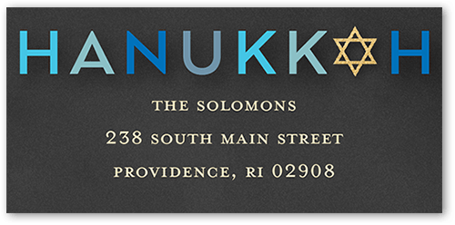 Stately Star Address Label, Blue, Address Label, Matte, Blue