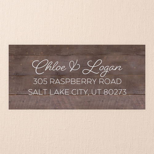 Encircled in Love Address Label, Brown, Address Label, Matte