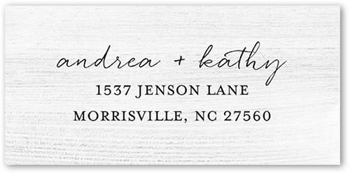 Calligraphy Collection Address Label, White, Address Label, Matte