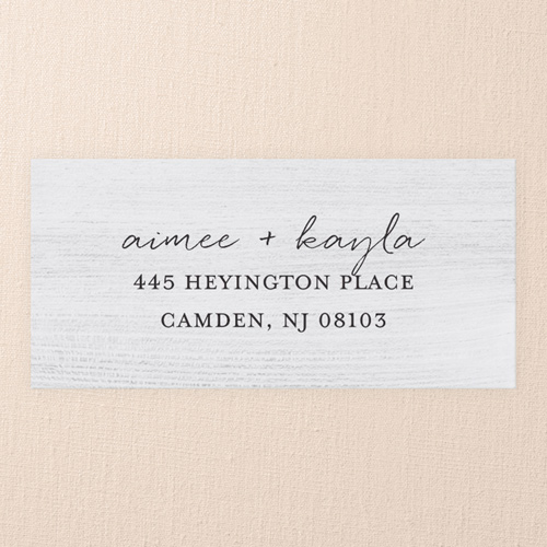 Calligraphy Collection Address Label, White, Address Label, Matte