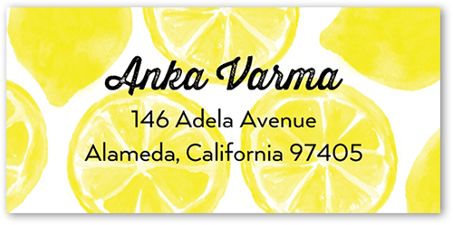 Main Squeeze Address Label, Yellow, Address Label, Matte