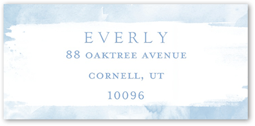 Watercolor Cross Boy Address Label, Blue, Address Label, Matte