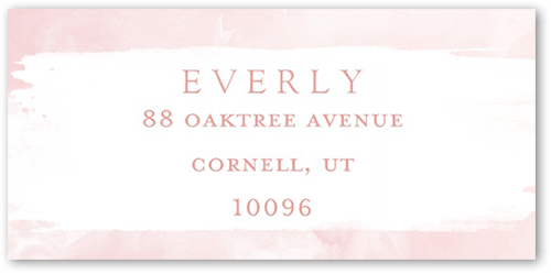 Watercolor Cross Girl Address Label, Pink, Address Label, Matte, Magnolia