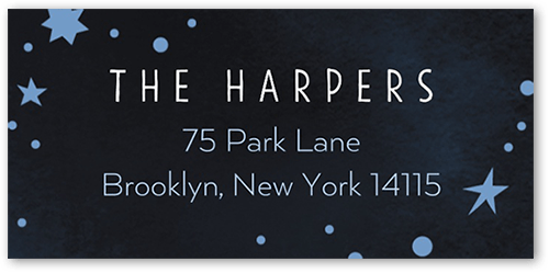 Fun Fireworks Address Label, Black, Address Label, Matte, Silhouette