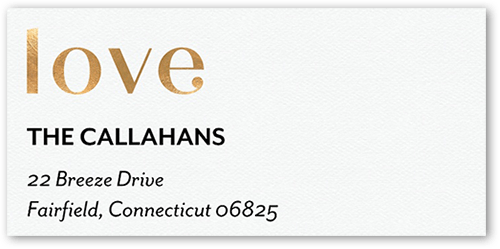 Just Joyful Address Label, Yellow, Address Label, Matte