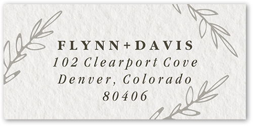 Vintage Occasion Address Label, White, Address Label, Matte, White