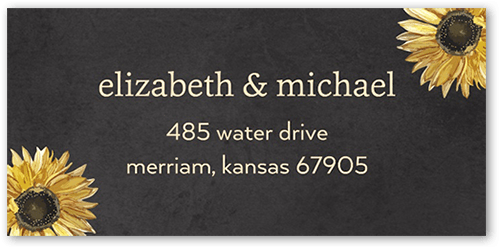 Forever Sunny Address Label, Grey, Address Label, Matte