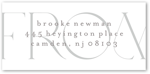 We Wed Address Label, White, Address Label, Matte
