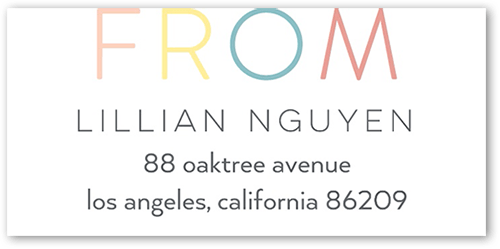 Hey There Baby Address Label, Yellow, Address Label, Matte, Buttercup