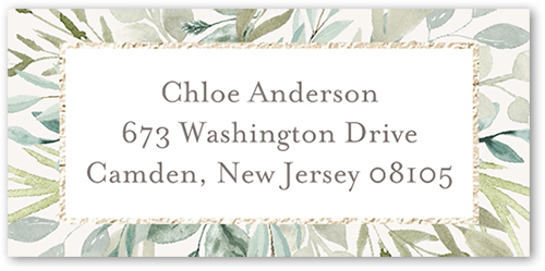 Celebrate All The Years Address Label, White, Address Label, Matte, White