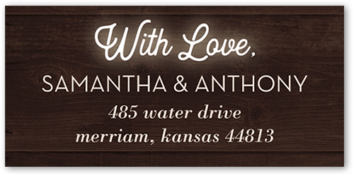 Always and Forever Address Label, Brown, Address Label, Matte