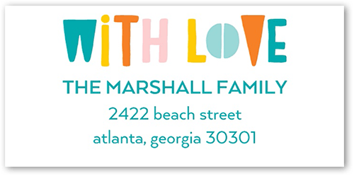 Double The Trouble Address Label, Blue, Address Label, Matte, Enchanted