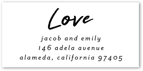 Said I Do Address Label, White, Address Label, Matte, White