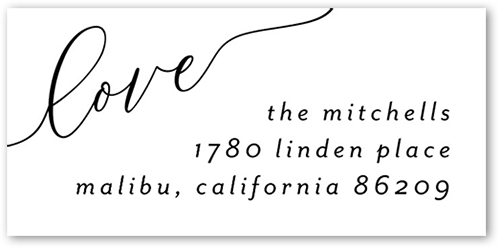 We Eloped Address Label, White, Address Label, Matte