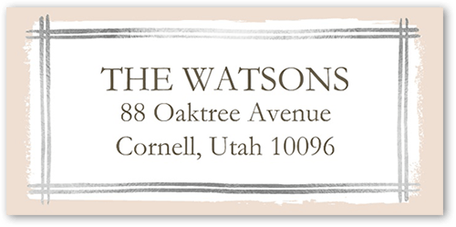 Glistening Gathering Address Label, Grey, Address Label, Matte