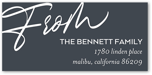 Still The One Address Label, Gray, Address Label, Matte