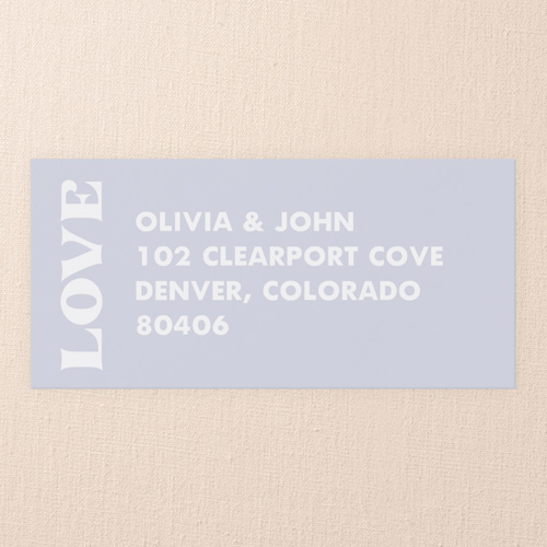 Bonded Love Wedding Address Label, Purple, Address Label, Write Your Own Greeting, Matte, Purple Haze