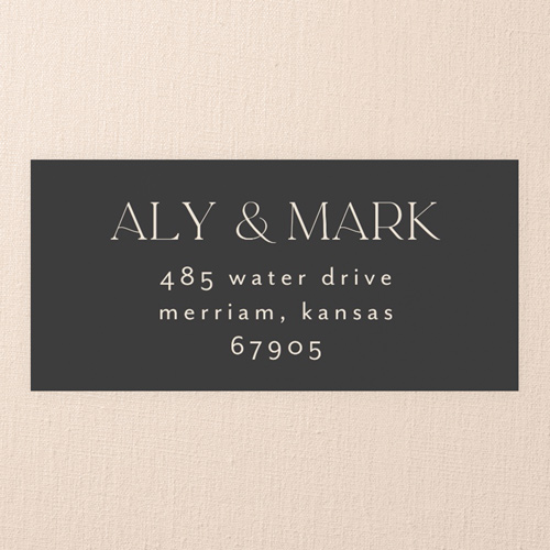 Abundant Memories Wedding Address Label, Gray, Address Label, Matte