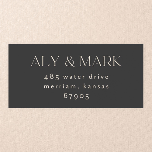 Abundant Memories Wedding Address Label, Gray, Address Label, Matte, Gray