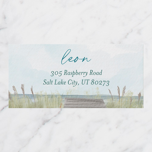 Lake Day Address Label, Blue, Address Label, Matte, Heaven