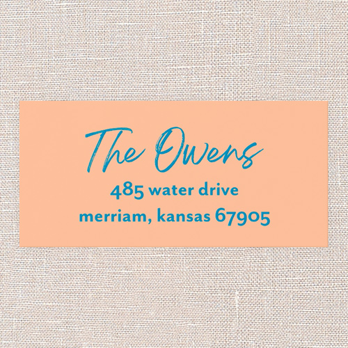 Stunning Snapshot Address Label, Orange, Address Label, Matte