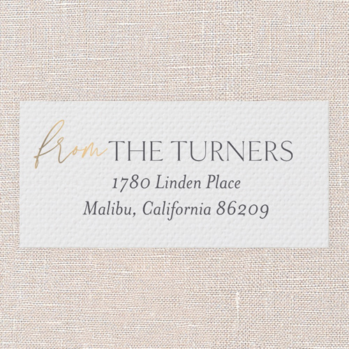 Chic Holiday Tidings Address Label, White, Address Label, Matte