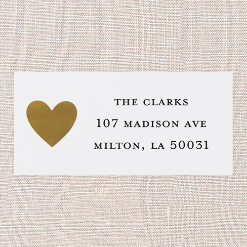 Vivid Joy Address Label, White, Address Label, Matte