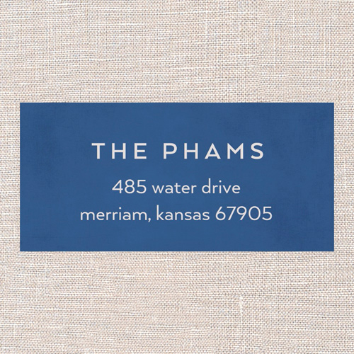 Groovy Greetings Address Label, Blue, Address Label, Matte, Blue