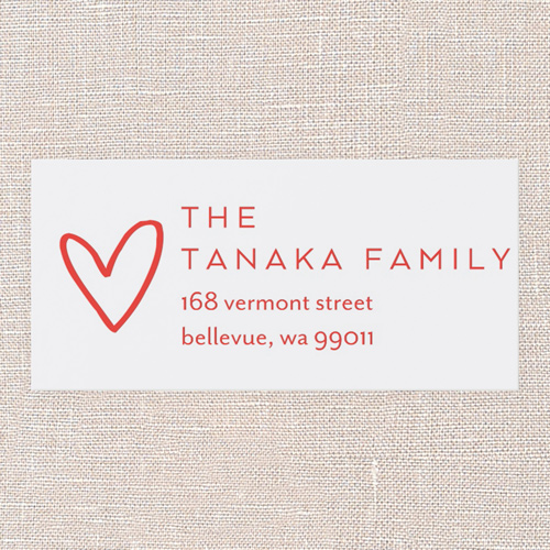 Heartfelt Charm Address Label, White, Address Label, Matte, White