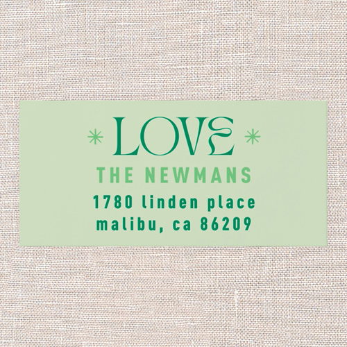 Splendid Seasons Address Label, Green, Address Label, Matte, Green