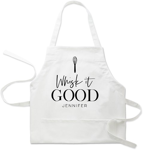 Whisk it Good Apron, Adult (Onesize), Black, black