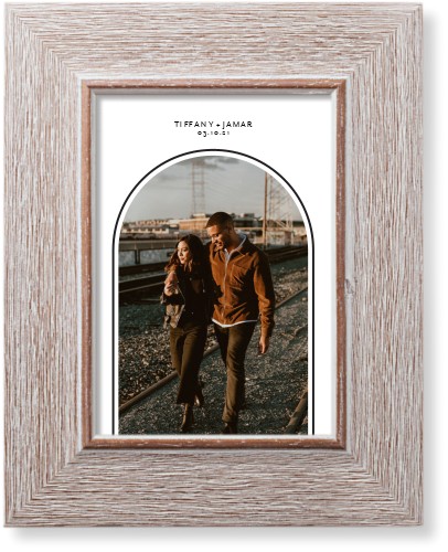 Modern Archway Art Print, Rustic, Signature Card Stock, 5x7, Gray, charcoal