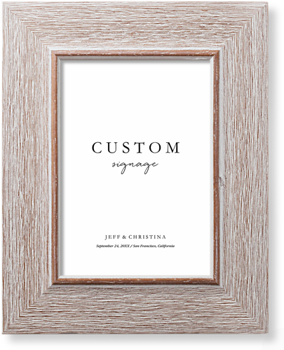 Custom Wedding Signage Art Print, Rustic, Signature Card Stock, 5x7, Multicolor