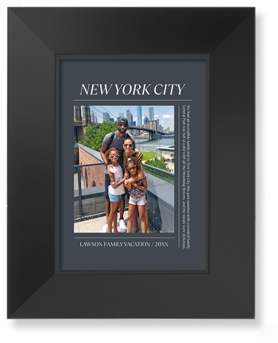 Editorial Snapshot Art Print, Black, Signature Card Stock, 5x7, Gray, gray