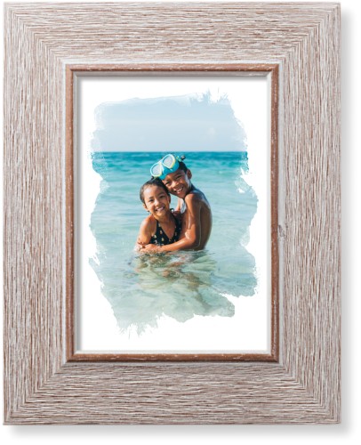 Brushed Moments Art Print, Rustic, Signature Card Stock, 5x7, White, white