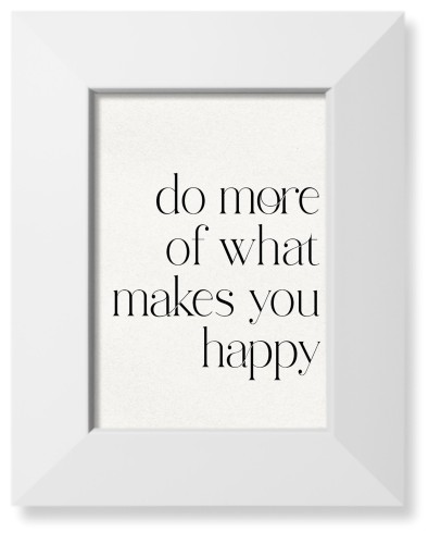 Makes You Happy Art Print, White, Signature Card Stock, 5x7, Multicolor