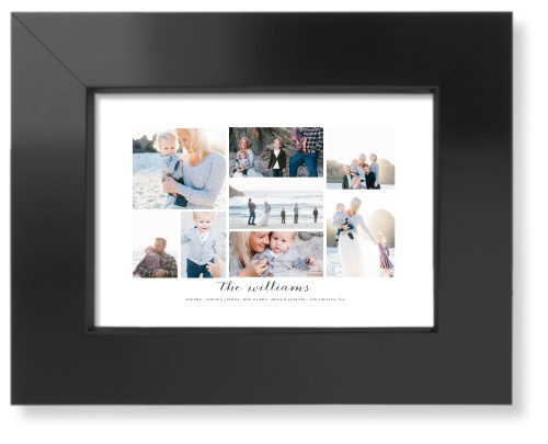 Clean Gallery Collage of Eight Art Print, Black, Signature Card Stock, 5x7, Multicolor, multi