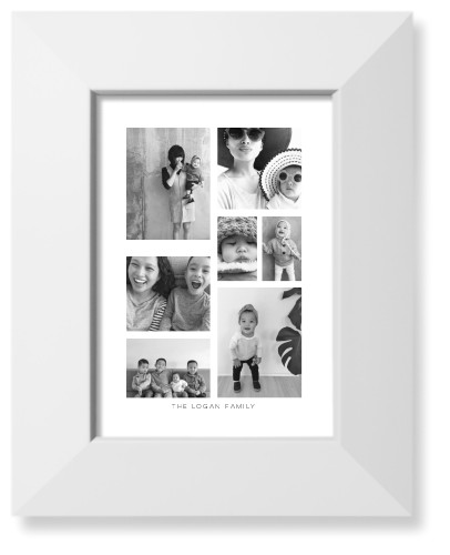 Vertical Gallery Collage of Seven Art Print, White, Signature Card Stock, 5x7, Multicolor