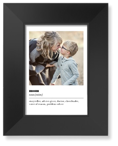 Picture Definition Art Print, Black, Signature Card Stock, 5x7, White