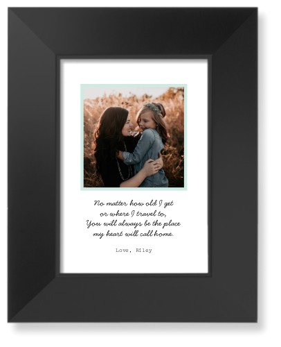 Quote For Mom Art Print, Black, Signature Card Stock, 5x7, Green