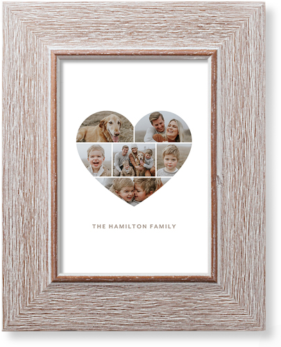 Filled Heart Art Print, Rustic, Signature Card Stock, 5x7white