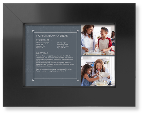 Classic Recipe Border Art Print, Black, Signature Card Stock, 5x7slate