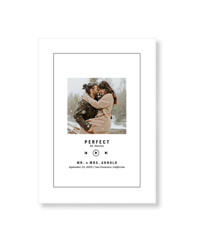 Our Song Art Print, No Frame, Signature Card Stock, 5x7white